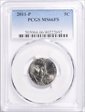2011-P 5C MS66FS