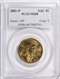 2001-P SAC$1 MS68