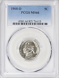 1968-D 5C MS66