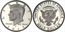 2013-S 50C Silver PR70DCAM