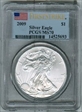 2009 $1 Silver Eagle First Strike MS70