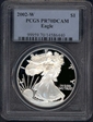 2002-W $1 Silver Eagle PR70DCAM