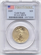 2009 $25 Gold Eagle First Strike MS70