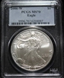 2006-W $1 Burnished Silver Eagle SP70