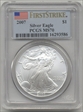 2007 $1 Silver Eagle First Strike MS70