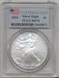 2010 $1 Silver Eagle MS70
