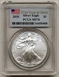 2010 $1 Silver Eagle MS70