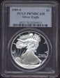 1989-S $1 Silver Eagle PR70DCAM