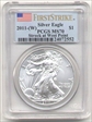 2011-(W) $1 Silver Eagle Struck at West Point First Strike MS70