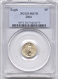2004 $5 Gold Eagle MS70