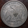 1866 $1 Motto AU50