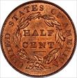 1833 1/2C MS64RD