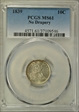 1839 10C No Drapery MS61
