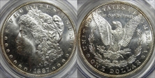 1887 $1 MS66PL