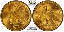 1916-S $10 MS66+