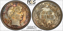 1916 10C Barber MS67+
