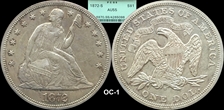 1872-S $1 AU55