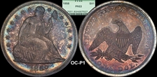 1858 $1 PR63