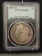 1891-CC $1 MS63PL