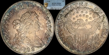 1799/8 $1 15 Reverse Stars AU55