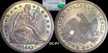 1863 $1 PR64