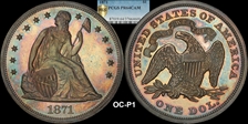 1871 $1 PR64CAM