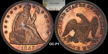 1857 $1 PR63