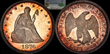 1876 20C PR64+ CAM