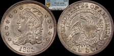 1835 H10C Large Date, Large 5C AU58