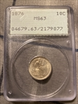1876 10C MS63