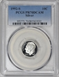 1992-S 10C Silver PR70DCAM