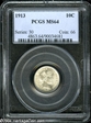 1913 10C MS64