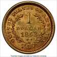 1853-O G$1 MS63
