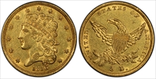 1836 $5 AU53+