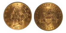 1873 $20 Open 3 MS62