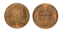 1857 1C Flying Eagle MS64