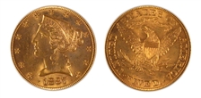 1897 $5 MS64