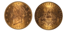 1901 $20 MS65