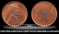 1909 VDB 1C MS62RB