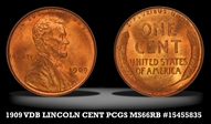 1909 VDB 1C MS66RB