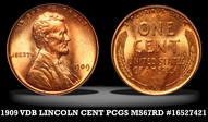 1909 VDB 1C MS67RD