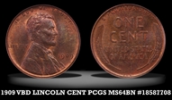 1909 VDB 1C MS64BN