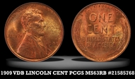 1909 VDB 1C MS63RB