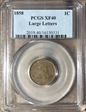 1858 1C Large Letters XF40