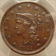1842 1C Small Date AU53BN