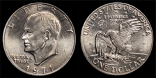 1971-D $1 MS66
