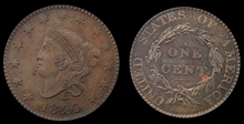 1820 1C Large Date MS64BN