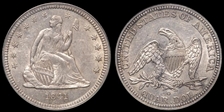 1841-O 25C AU55