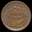1857 1/2C AU50BN
