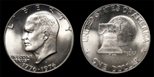 1976-S $1 Silver MS68